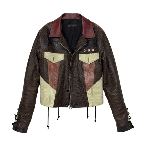 Multi Layered Leather Jacket