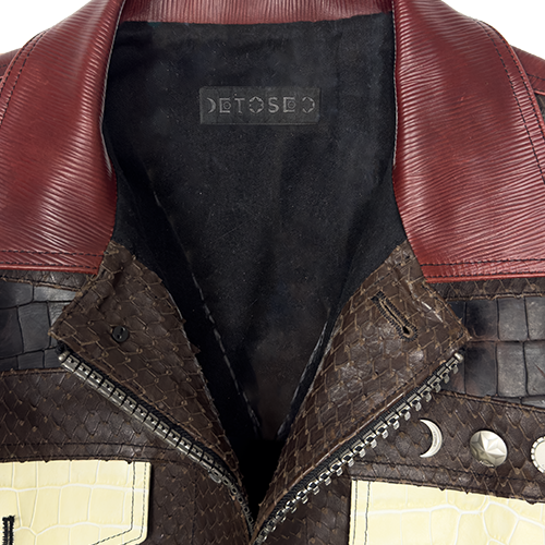 Multi Layered Leather Jacket
