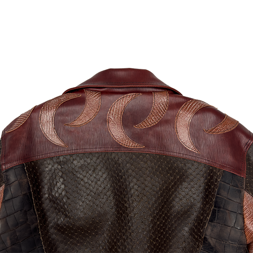 Multi Layered Leather Jacket