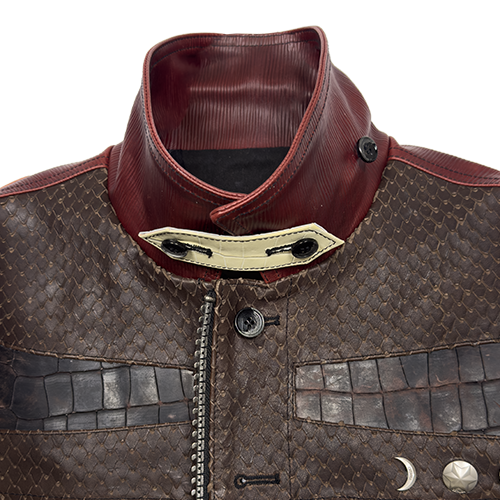 Multi Layered Leather Jacket